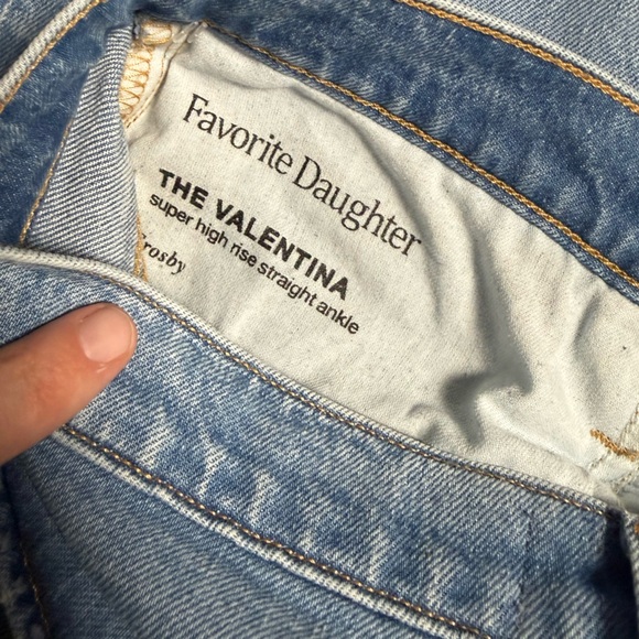 Favorite Daughter Valentina Super High Rise Straight Jean 32x28 #FC78CR5994 - Picture 5 of 14